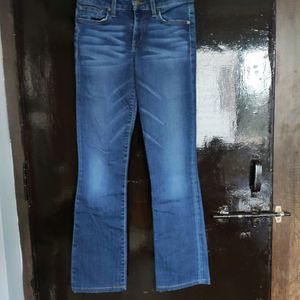 Slim Fit Mini Bootcut Jeans Low Rise