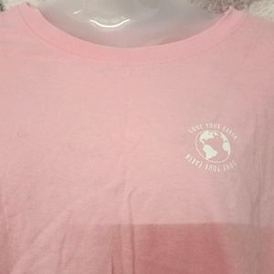 Solid Round Neck Pint T-shirts