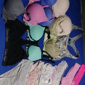 Combo Of 14 Branded Bra Panty