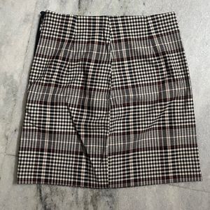 H&M plaid coquette mini skirt🤎