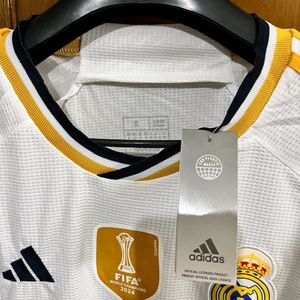 REAL MADRID 2023/24 HOME KIT WITH UCL BADGES