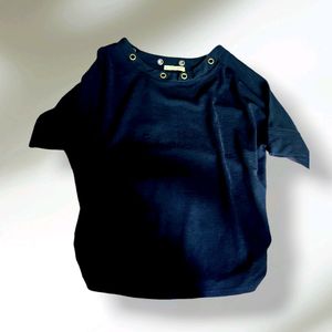 Navy Blue Partywear Trendy Top For Women