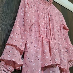 PINK FULL SLEEVES TOP