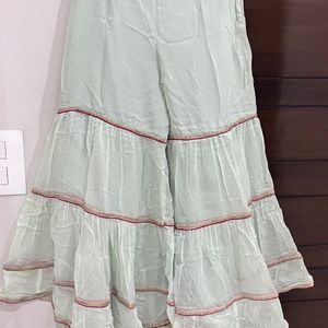 Women Mint Green Sharara Suit