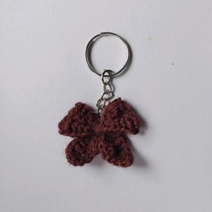 Crochet Bow Keychain