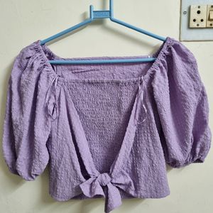 Lavender Crop Top