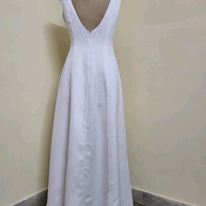 White Satin Gown