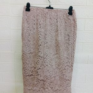 Peach Net Lining Skirts