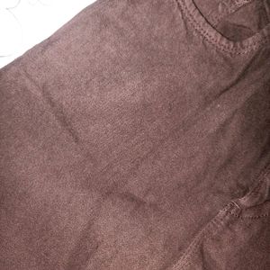 Brown Straight Fit Jean