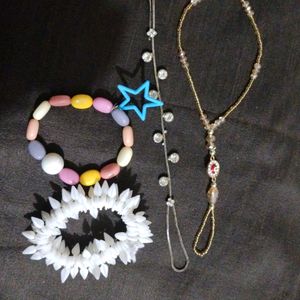 Combo Of Two Party Wear Hand Bracelet And Two Cute Bracelet.