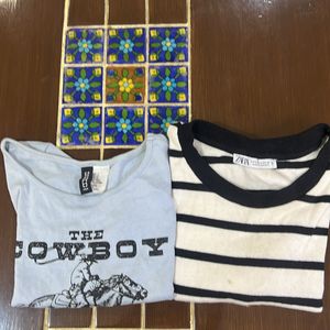 Striped/ Cowboy Tshirt