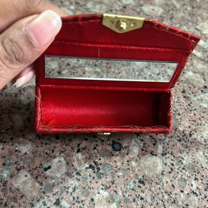 Lipstick Safety Deposit Box With Mirror