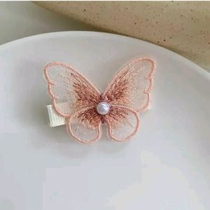 Artificial Butterfly Hair Clip (1piece)