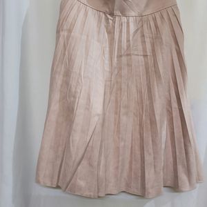 Trendy Imported Japanese Brand Suede Skirt