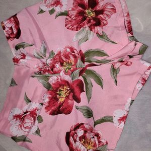 Beautiful Rose Colour Printed Co Ord Set