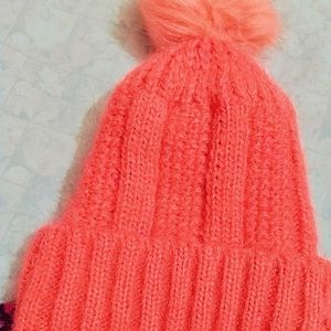 Super Cute peach Winter Cap 🌸💗