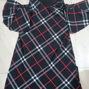 Women Fit And Flared Black Dress