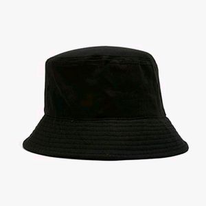 (Unisex)Bucket Hat. In  Black Colour.