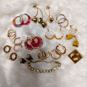 Elegant Assorted Golden Earrings