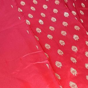 Art Silk Kanchipuram Saree With Blouse