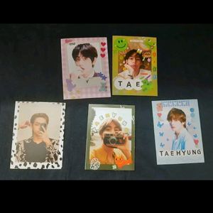 Bts Member V Decorated Polaroids(15 Piece)