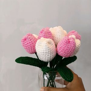 Pack Of 10 Crochet Tulips 🌷