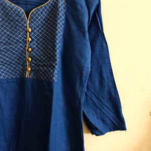 Blue Long Kurta