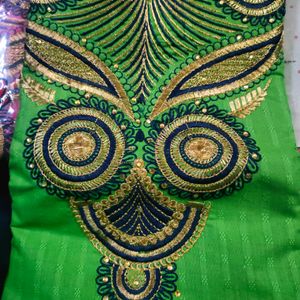 Squen Self Designer Dress Material 3 Pics