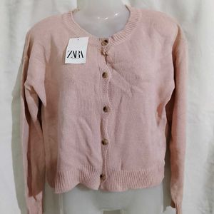 Nude Pink Korean Cardigan