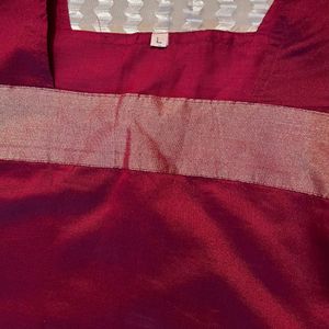 Maroon ethnic Kurta