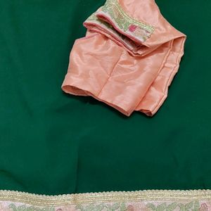 New Partywear Heavy Border Saree