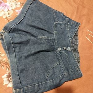 Blue Denim Shorts