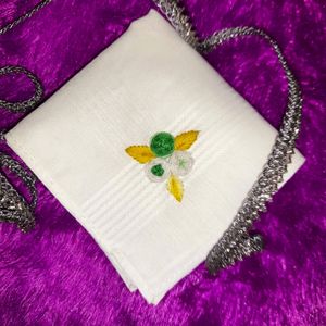 Beautiful Flower Embroidery Kerchief