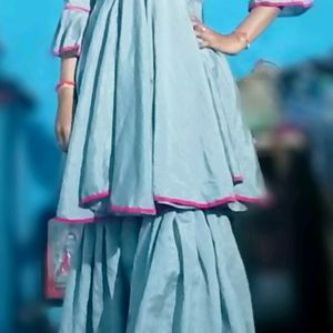 Short Kurti With Sharara