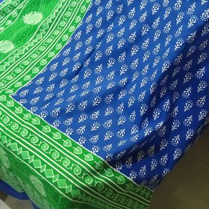 Blue Color Cotton Bedsheet