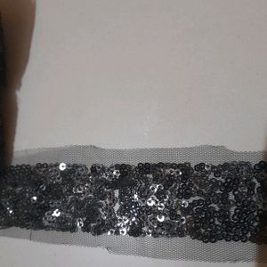 Black 1.5Mtr Sequence Lace