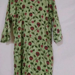 Floral Leafy Printed Kurti