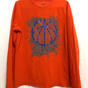 Tek Gear Orange Long Sleeve T Shirt