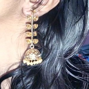 Gold Polishing Desi Jhumka