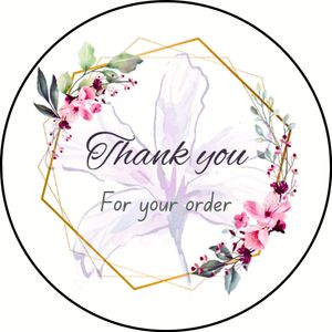 20 Glossy Thank You Stickers For Small Business