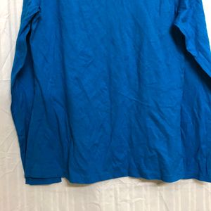 Hanes Blue Long Sleeve T Shirt