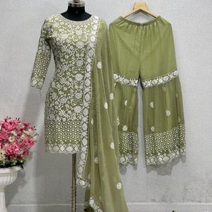 Pakistani Sharara set full embroidery  Works