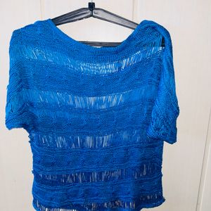 Blue Net Top