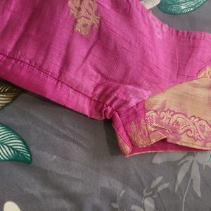 Banarasi Pink Saree