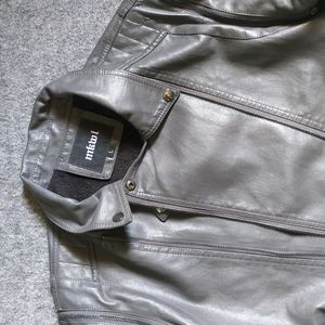 How Much Can U Offer Best Pure  Grey Leather Jacke