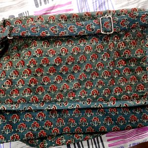 Ajrakh Pattern Cotton Sling Bag