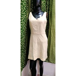 Cream Mini Dress From Womens.Lenght/32