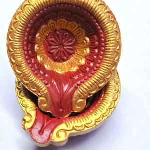 Golden & Red Color Diyas