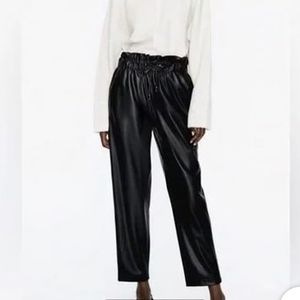 Zara Leather Trousers