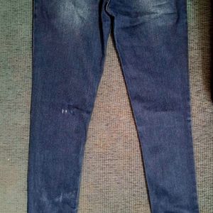 Navy Blue Faded Slimfit Jeans